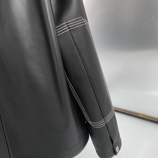 入手困難品！エルメス フーデッドジャケット コピーラムレザー erd01062
